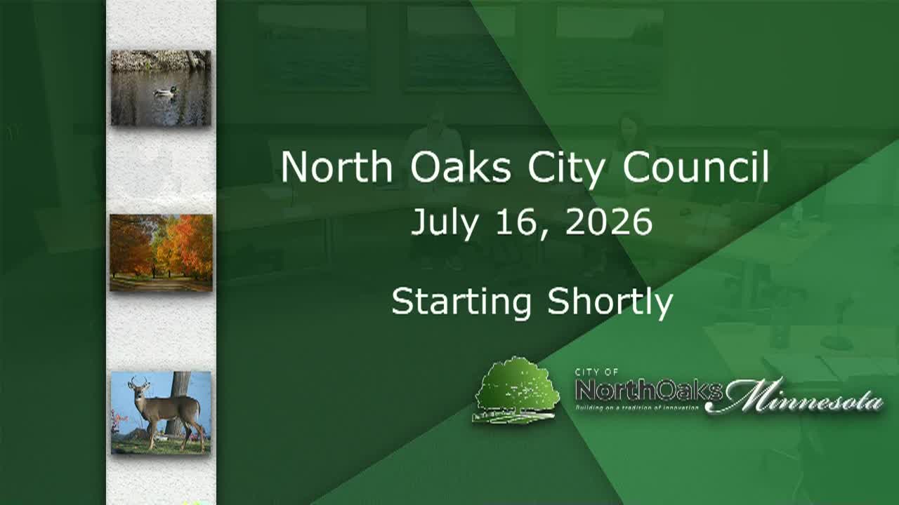 Thumbnail image for North Oaks City Council Meeting - 7.16.2026