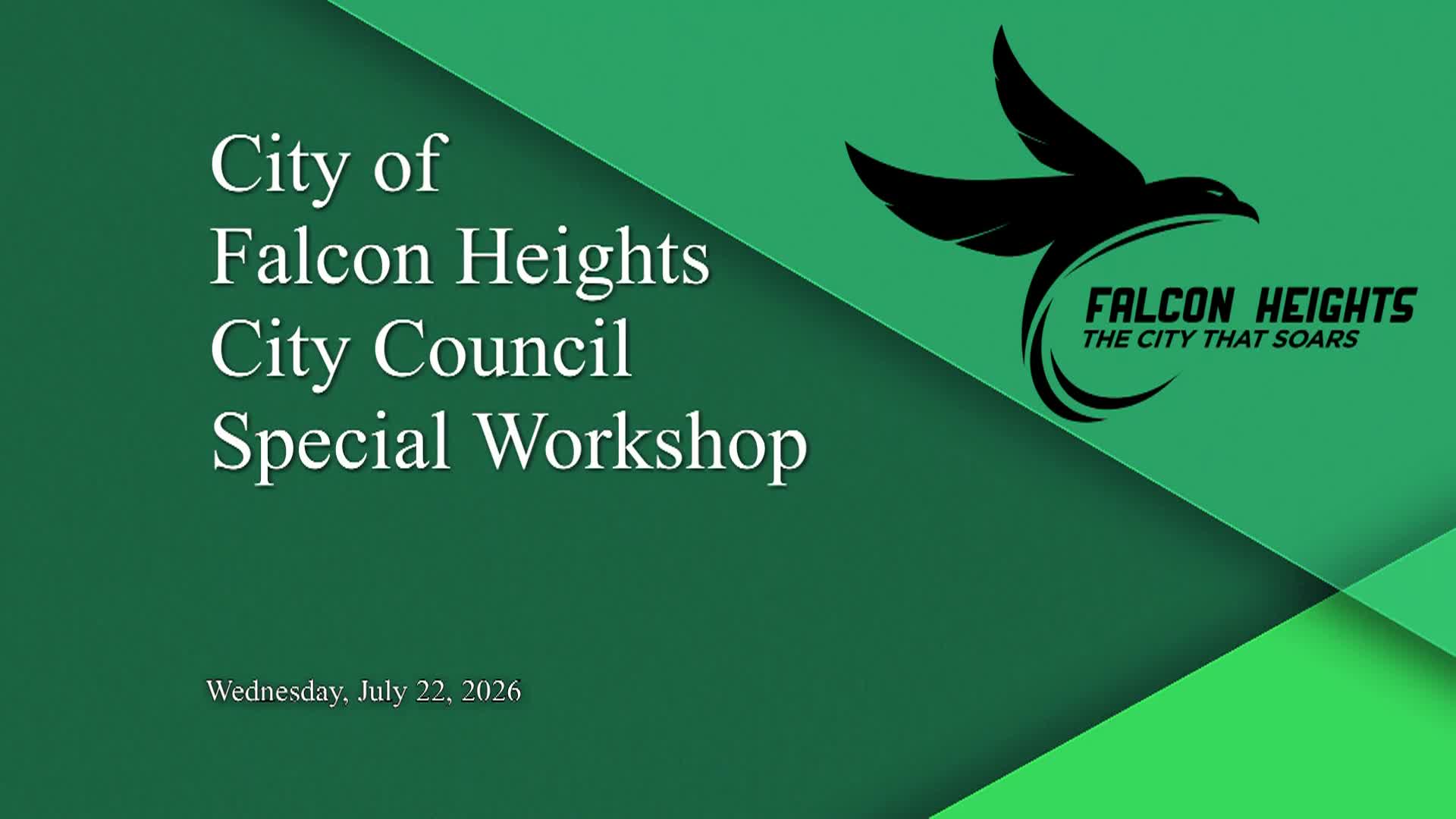 Thumbnail image for Falcon Heights City Council Special Work Session - 7.22.2026