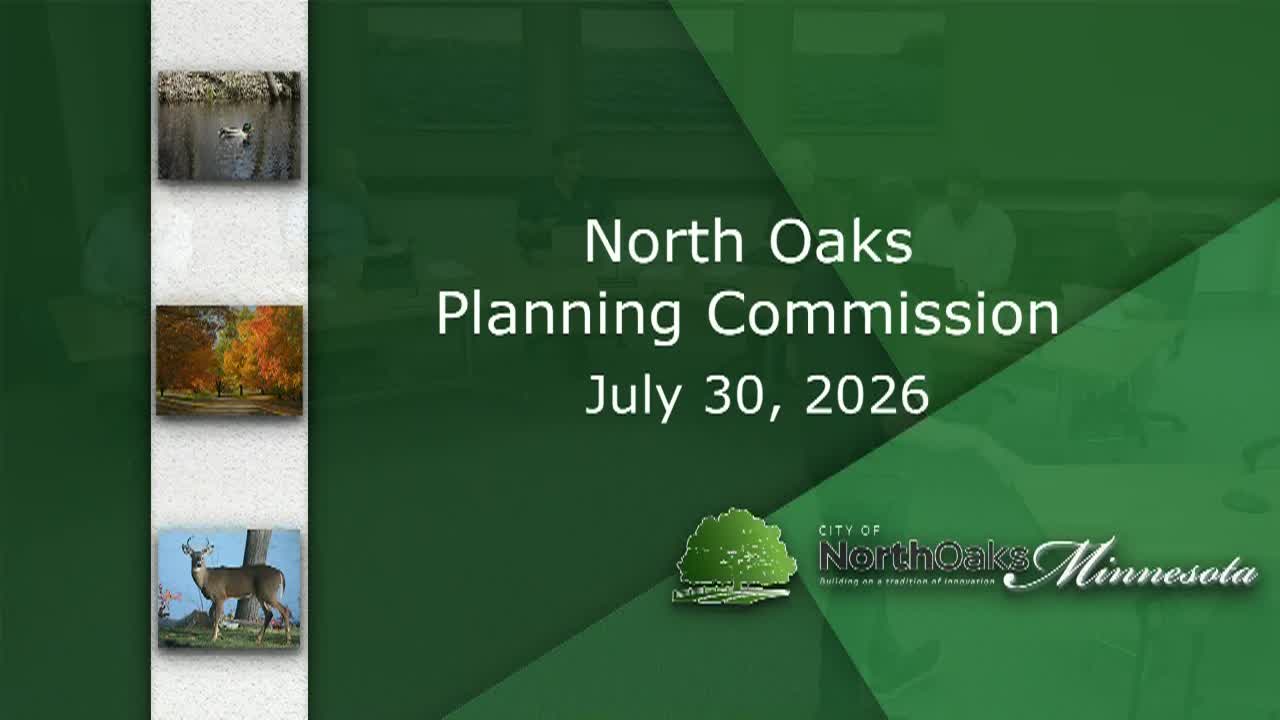 Thumbnail image for North Oaks Planning Commission Meeting - 7.30.2026