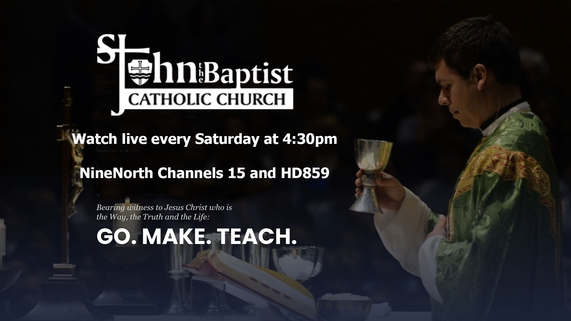 Thumbnail image for LIVE St. John the Baptist Catholic Church Mass