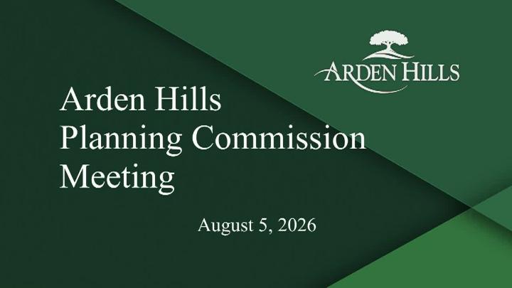 Thumbnail image for Arden Hills Planning Commission - 8.5.2026