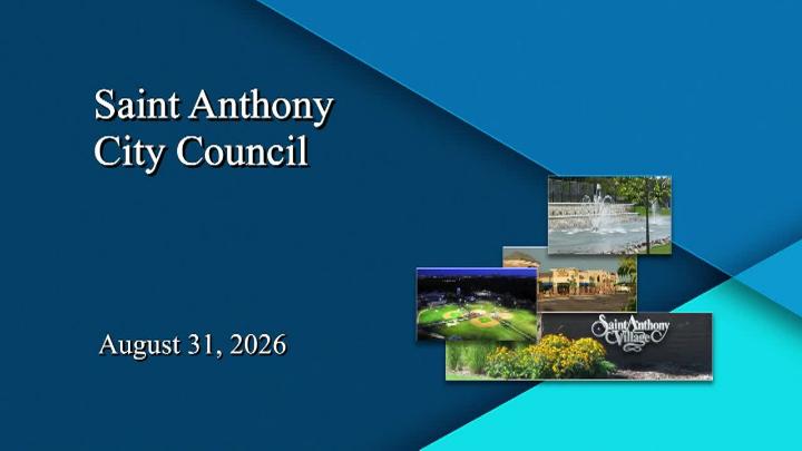 Thumbnail image for St. Anthony City Council Work Session - 8.31.2026