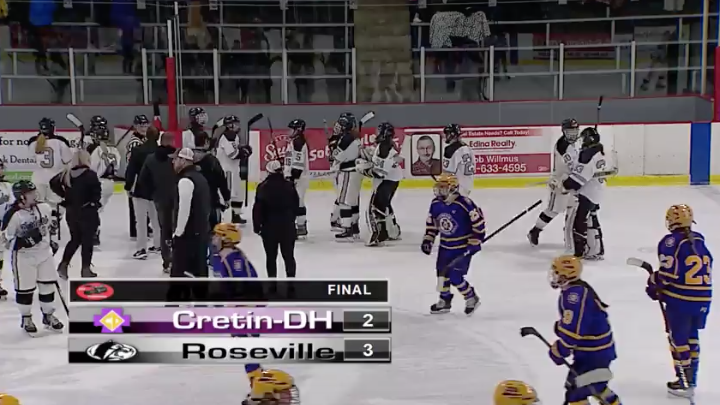 Thumbnail image for Girls Hockey Roseville vs Cretin Derham Hall 1-11-20